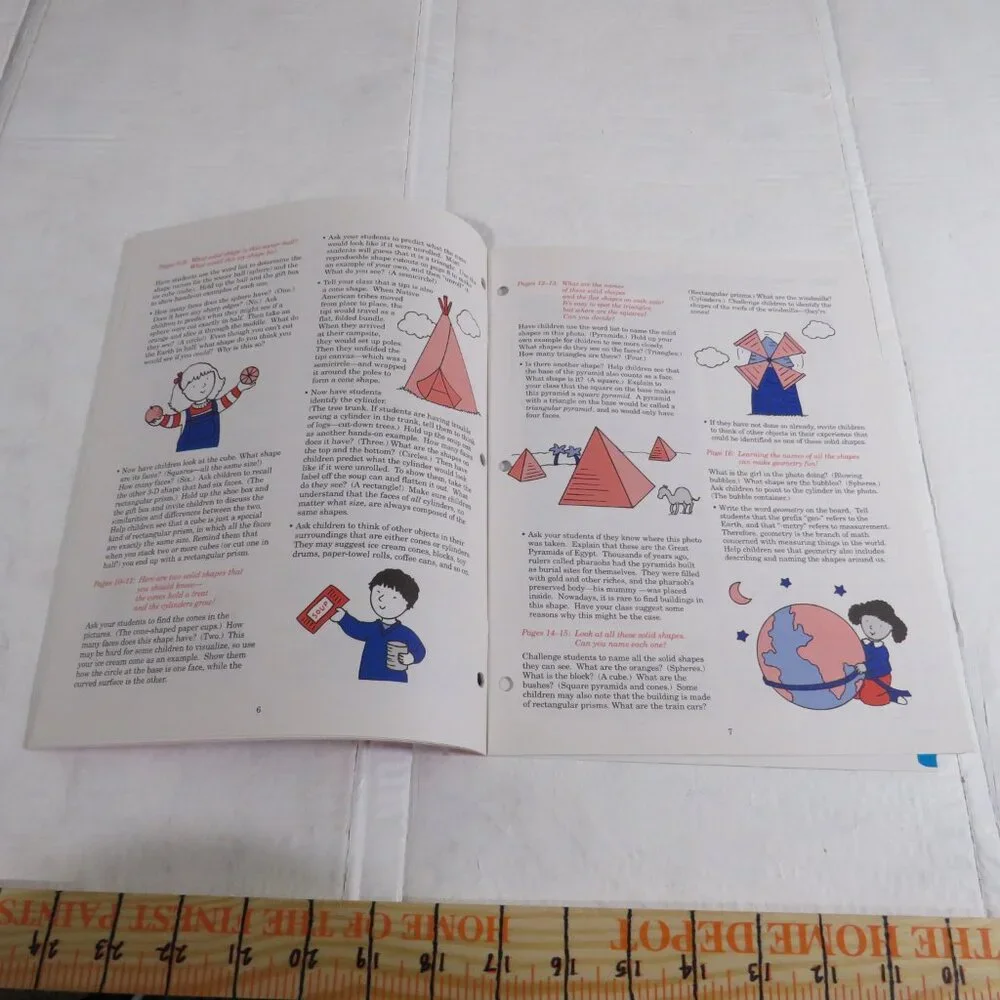Solid Shapes BIG BOOK (almost 2 feet tall) with teacher pages CLASSROOM SIZE